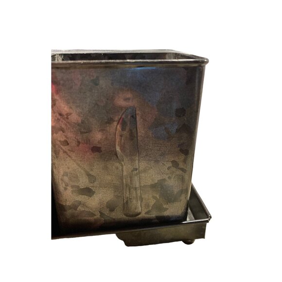Galvanized Silverware/Flatware Holder NEW - Picture 4 of 5